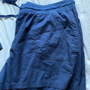 Navy cargo shorts